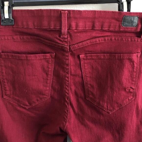 Jordache Size 4 Red Super Skinny Jeans Bold Bright Pockets Colorful Fun Party - Picture 3 of 6